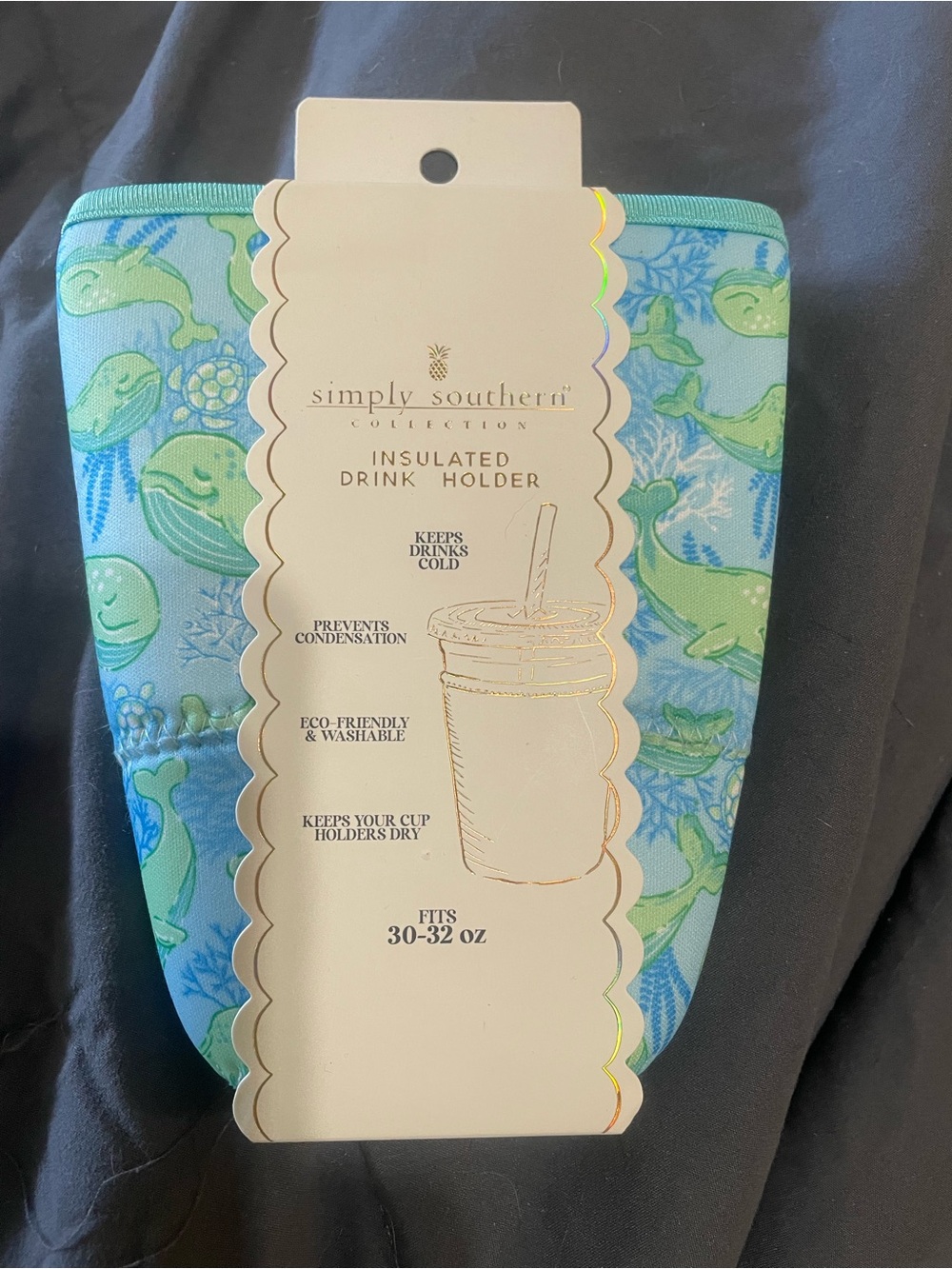 Simply Southern Insulated Drink Holder  fits 30-32 ounces.